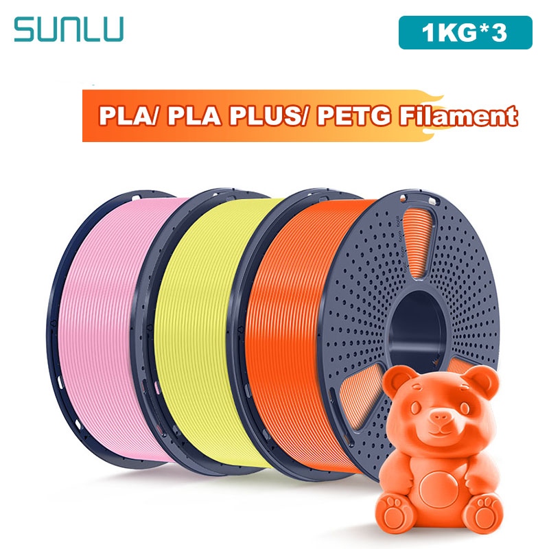 Petg Filament - SUNLU 3KG Filamento 3D PLA/PLA PLUS/PETG