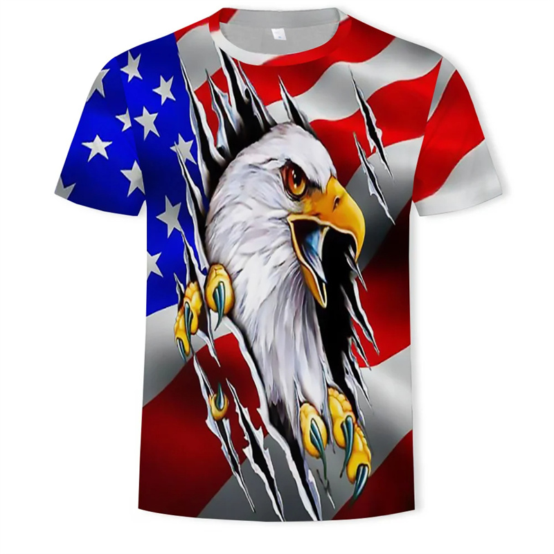 3D Printing Usa - Nuova bandiera USA T-shirt Uomo Donna