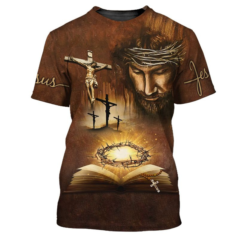3D Printing Usa - T-shirt Gesù Cristo Uomo Donna Manica