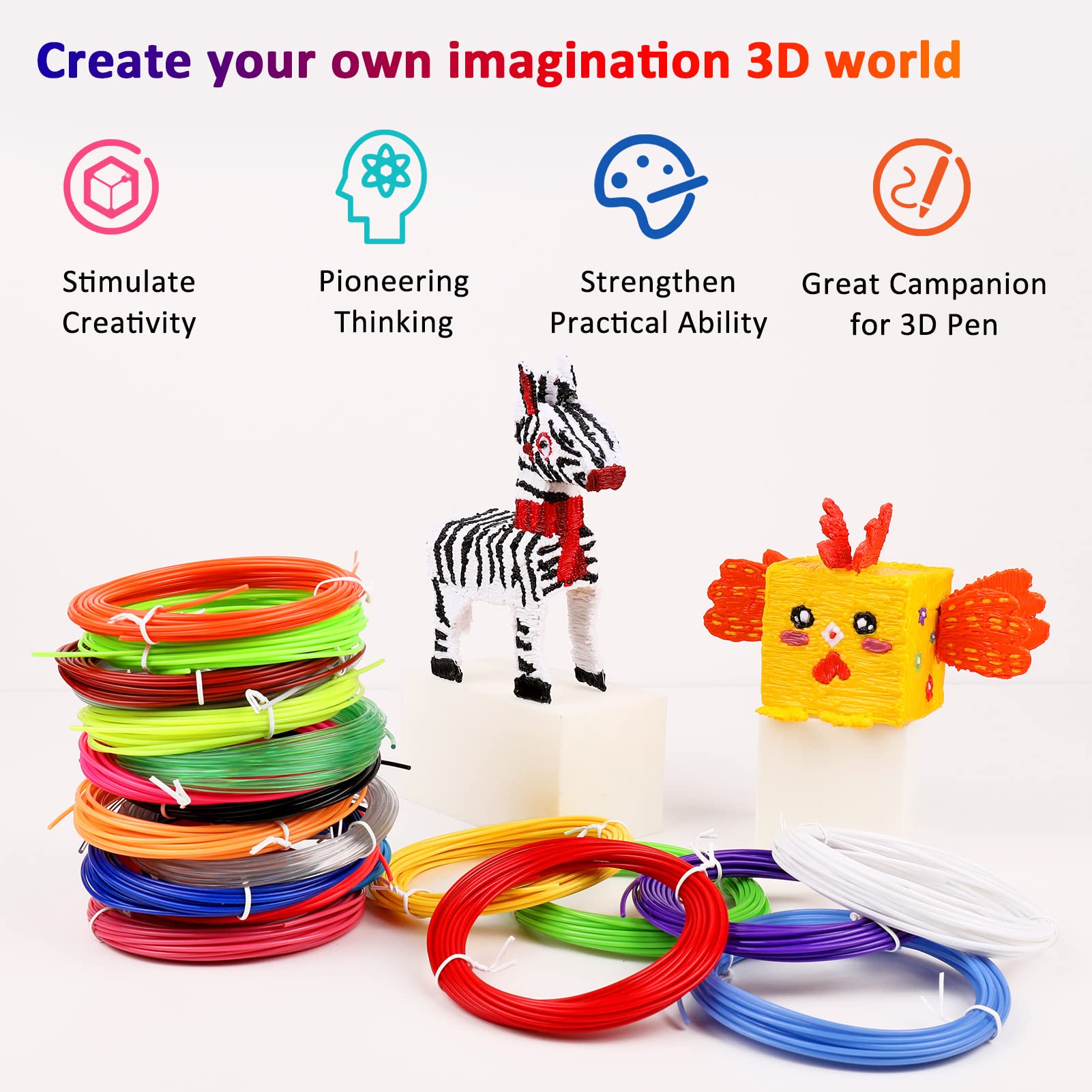 Filamento PLA 40/32/30 colori  - 3D Printing Pen For Kids recensione e prezzo