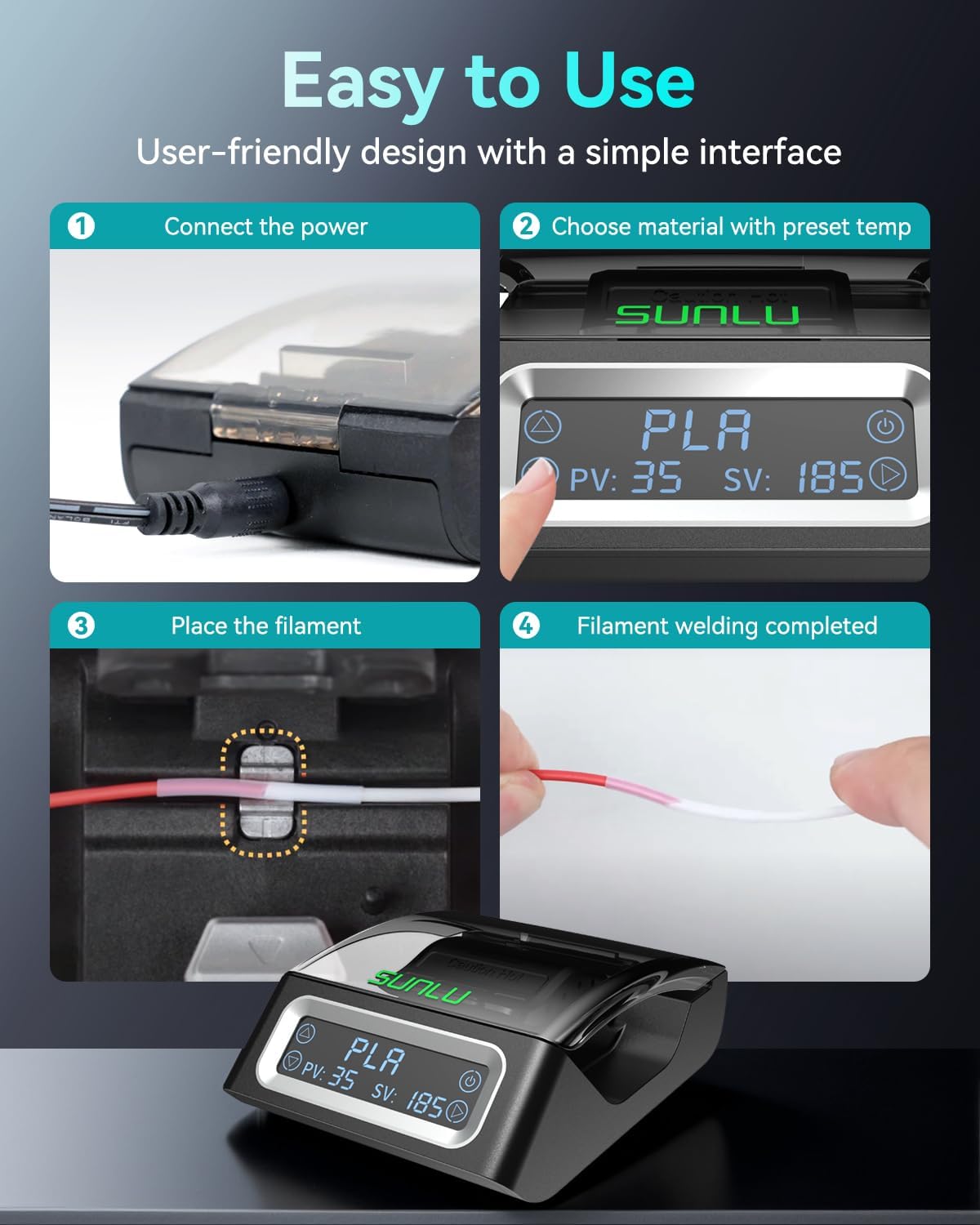 Connettore per Filamento SUNLU - Petg Filament recensione e prezzo