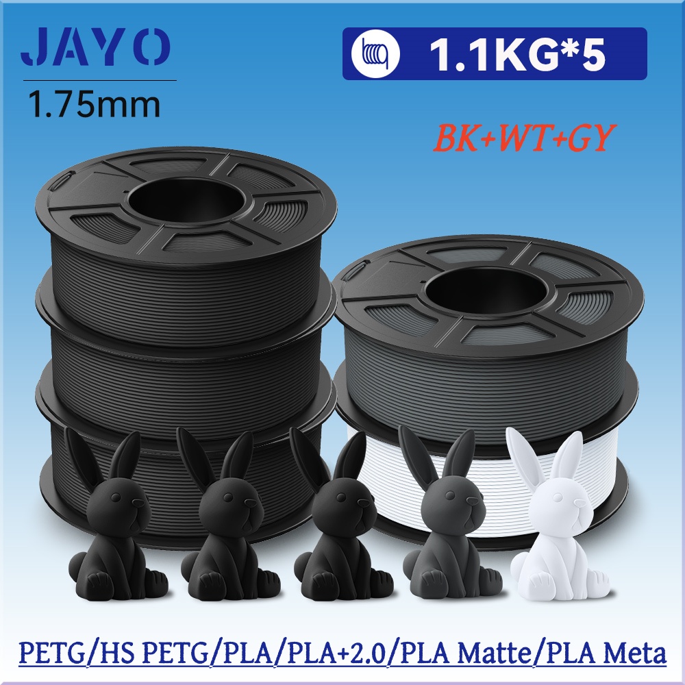 JAYO 5 Rotoli di Filamento PLA - Petg Filament recensione e prezzo