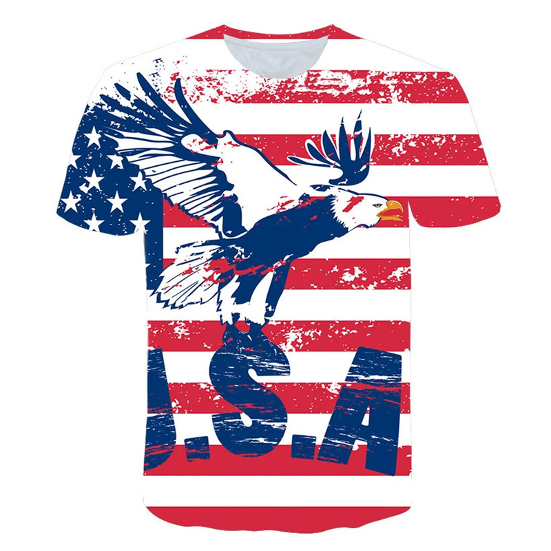 Nuova bandiera USA T-shirt Uom - 3D Printing Usa recensione e prezzo