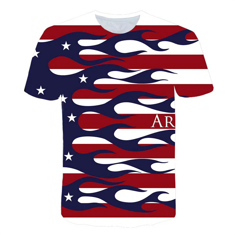 Nuova bandiera USA T-shirt Uom - 3D Printing Usa recensione e prezzo