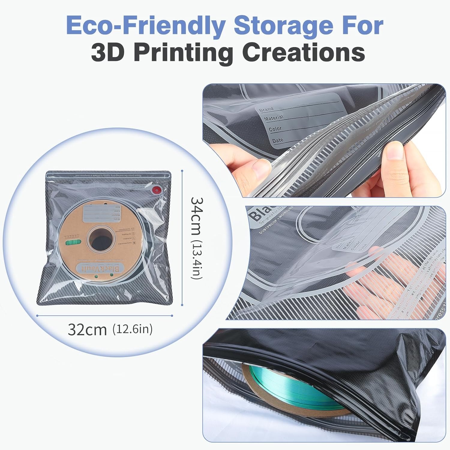 Borsa sottovuoto nera migliora - Petg Filament recensione e prezzo
