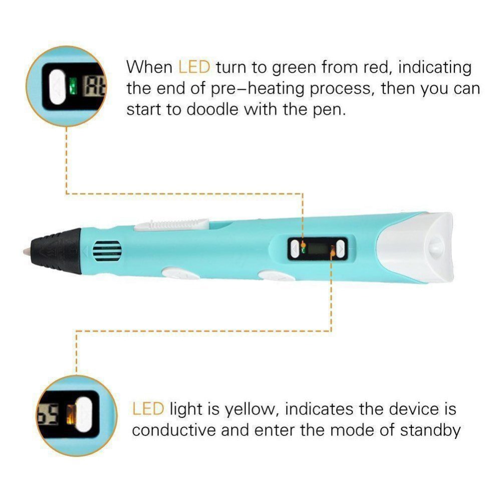 Dikale 3D Penna Schermo A LED  - 3D Printing Pen For Kids recensione e prezzo