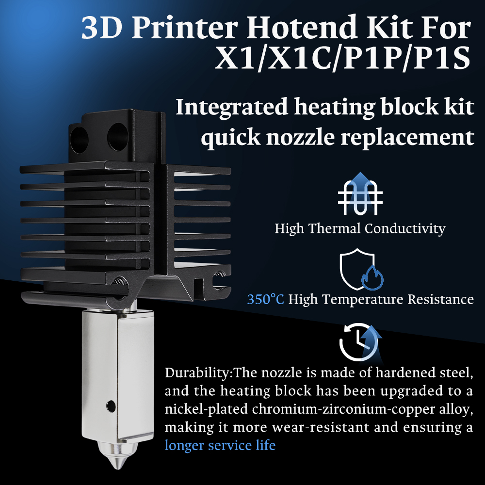 Hotend per Bambu Lab P1P X1C P - 3D Printing Bambu recensione e prezzo